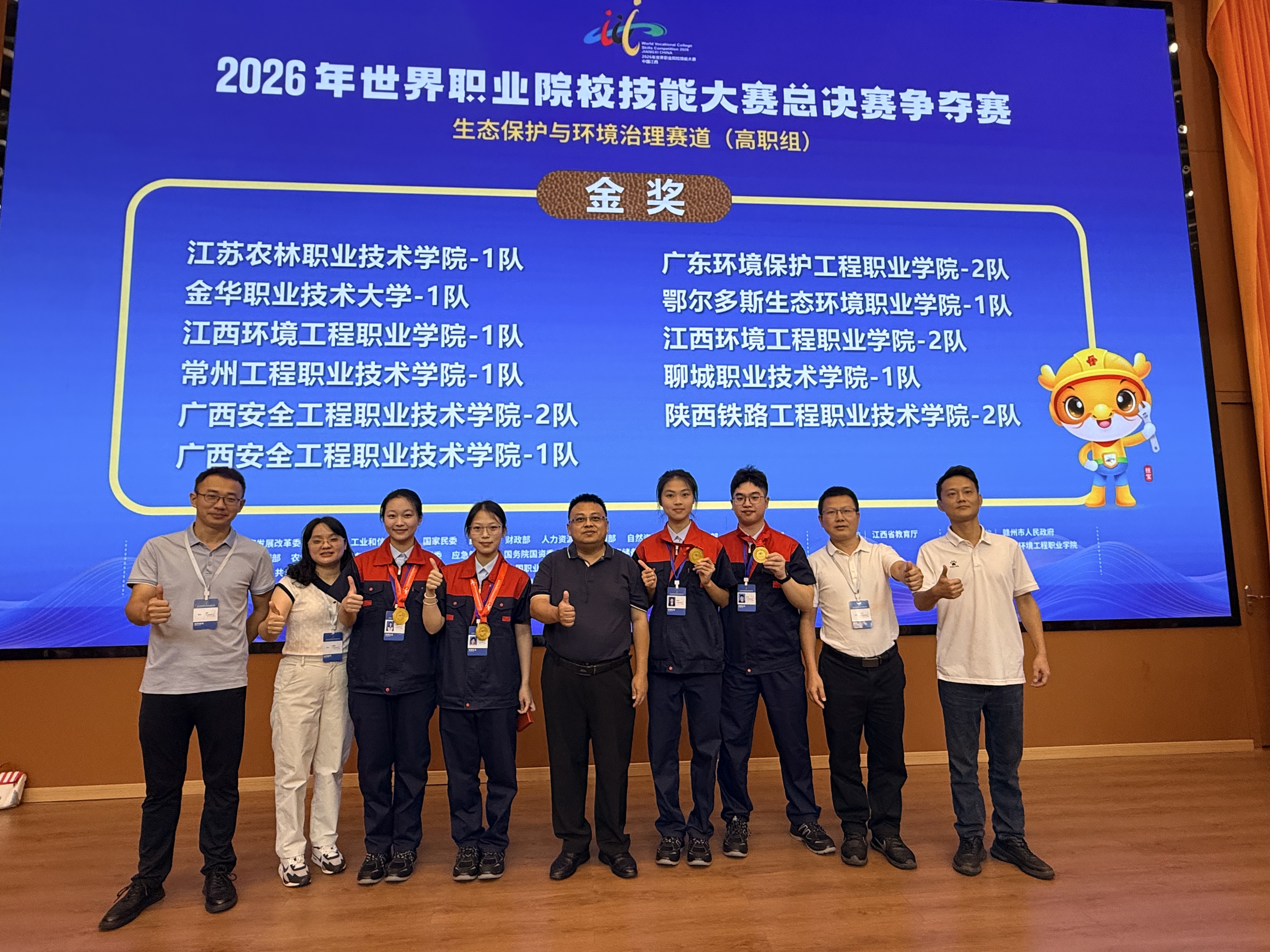 金奖+1!我校环境监测学院勇夺2026年世界职业院校技能大赛总